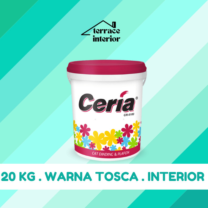 Cat Tembok Interior Propan Ceria  Warna Tosca 20 Kg
