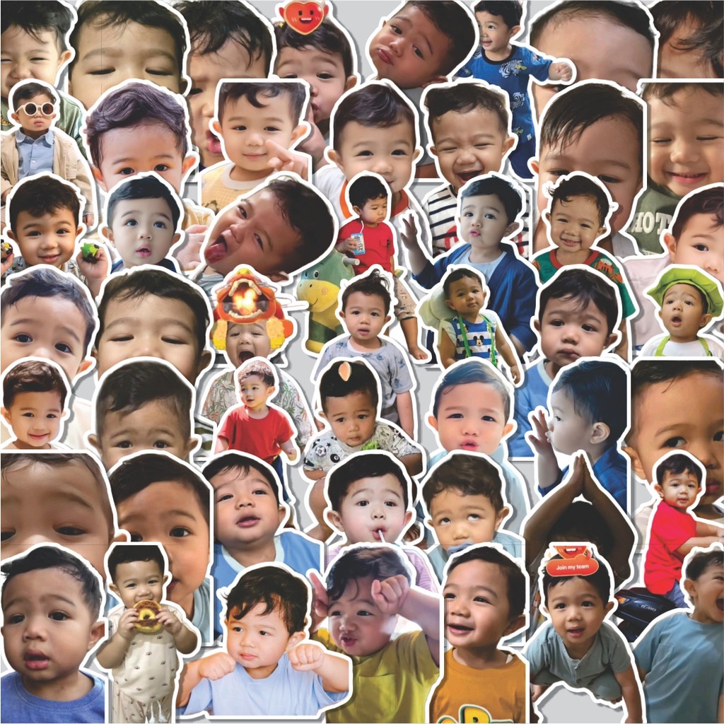 

Stiker Cutting Pack Stiker DAH (Baby Abe) Abe Cekut Isi 100Pcs Series Aesthetic Lucu Keren Untuk Koper Bahan Vynil