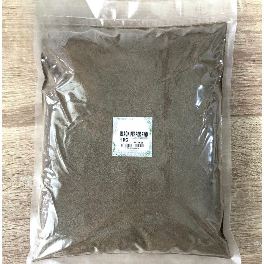 

Lada Hitam Bubuk 1 kg / Black Pepper Powder 1 kg / Merica Hitam Bubuk / Pepper Ground