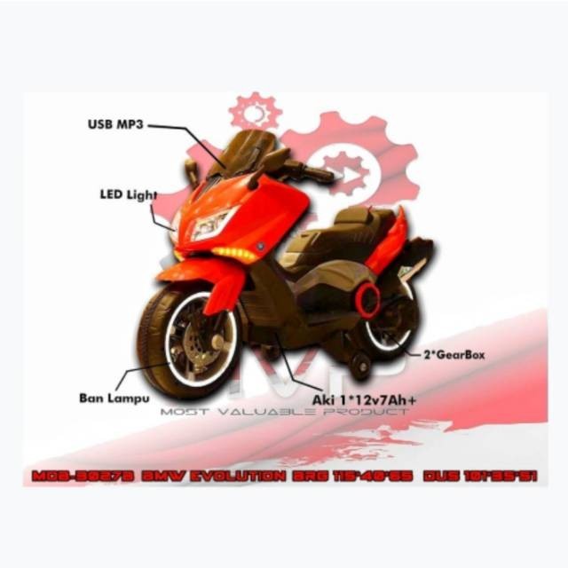 MAINAN ANAK MOTOR Aki BMW EVOLUTION