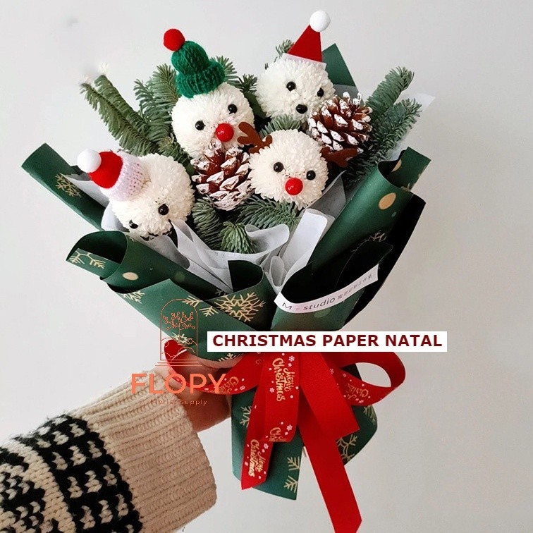 

[5 lembar] FW-CH Christmas Paper Natal / kertas bunga / tissue bunga - FWCH