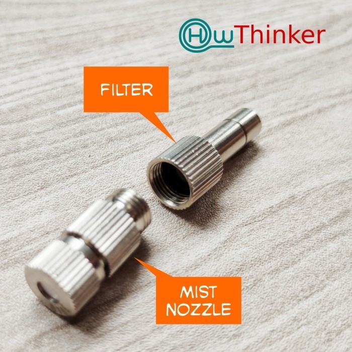 DS99 Mist Nozzle Kabut Sprinkler Sprayer 0.3mm or 0.2mm dengan FIlter - Nozzle 0.3mm