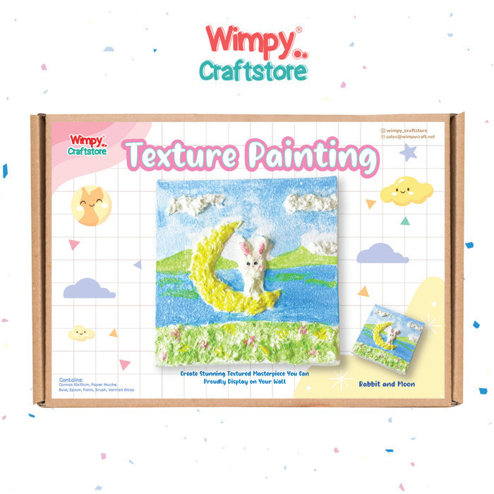 

Wimpy Texture Painting Craft KIT Kerajinan Tangan Aktivitas Anak Belajar