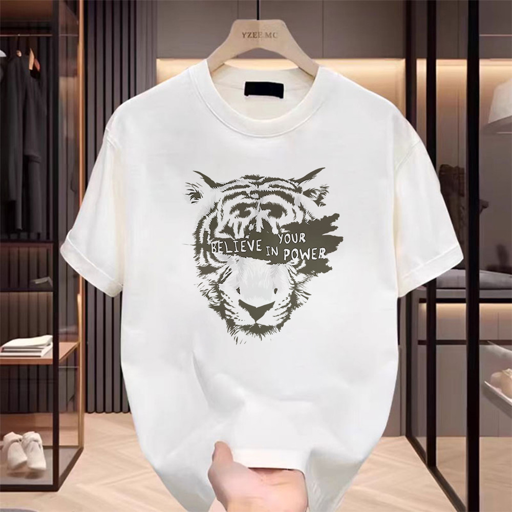 【Kaos Distro Pria】 T-shirt Oversize “binatang harimau” Kaos Pria Distro Original 100% Premium QQ1750