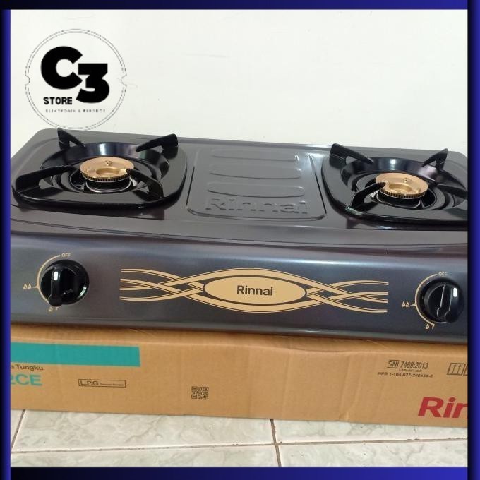 RINNAI Kompor Gas 2 Tungku RI - 522 CE / RI522CE / Kompor Gas 2 Tungku Rinnai