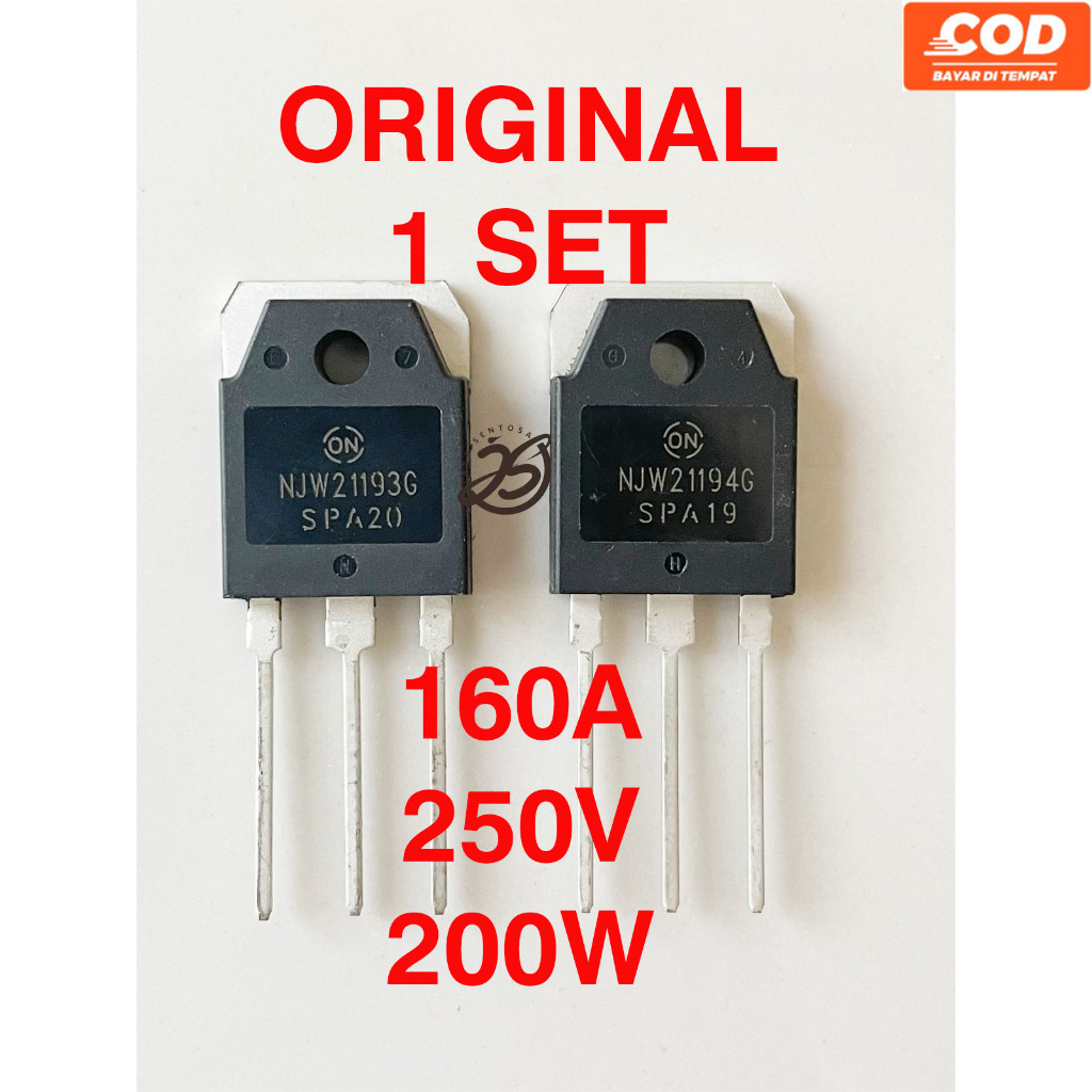 NJW21193 NJW21194 ASLI ORIGINAL (1SET) NJW21193G - 21194G ORI MEREK ON NJW 21193-21194 NJW 21193G 21