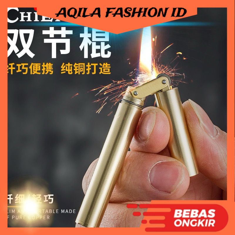 Korek Api Mancis Minyak Retro Slim Nunchaku Chief Lighter 3980 Gift