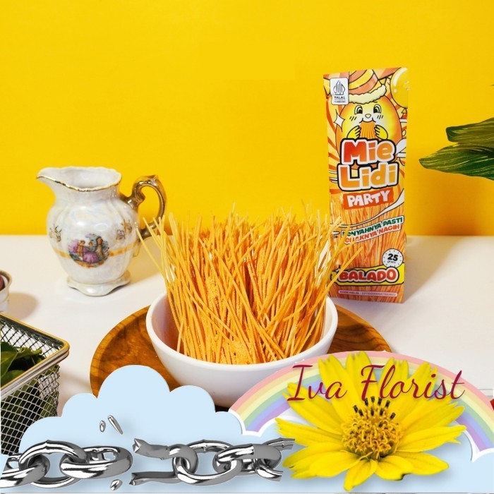 

BALADO - Kripik Mie Lidi crispy 25Gr gorengan kriuk SNack makanan ringan krupuk keripik jadoel