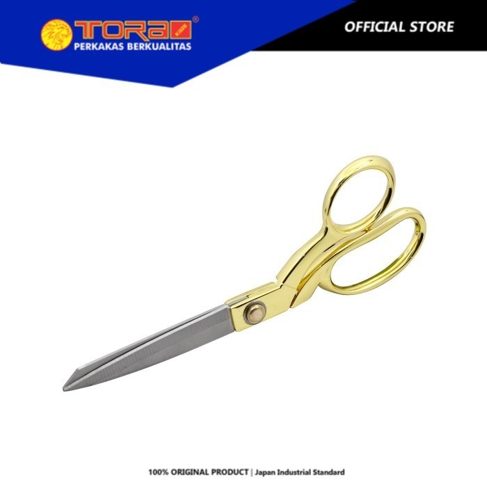 

TORA Gunting Potong Bahan Kain 9 Inch - Gunting Kain Dan Kertas - Stainless Steel Tailor Scissor