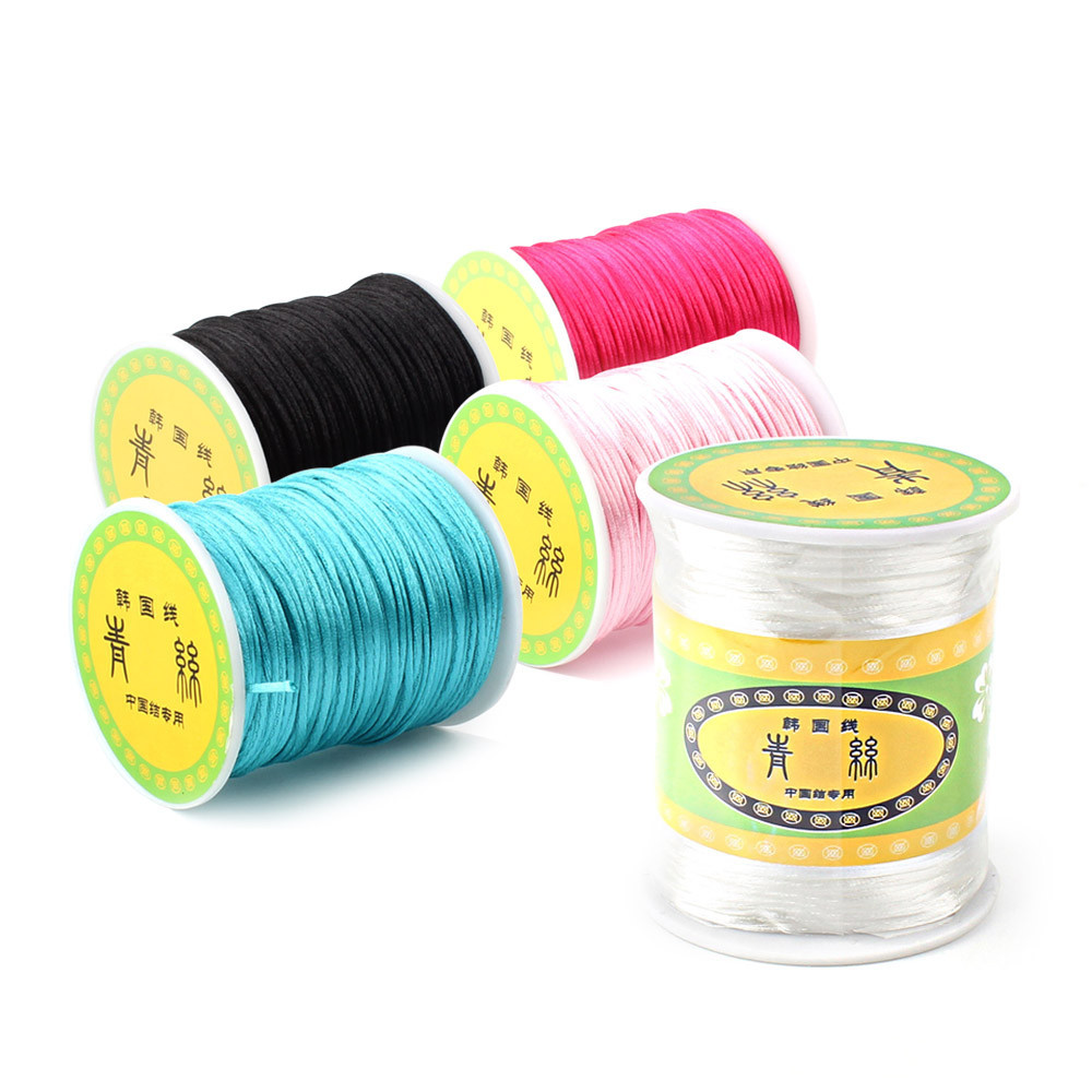 80 meters 1.5mm size Cord DIY String Cord Nylon Rope Accessary&Findings For Baby Silicone Teething B