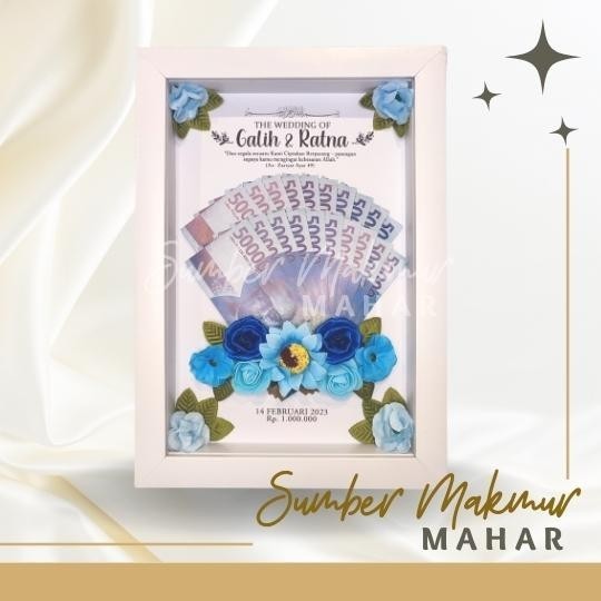 Mahar Pernikahan | Mahar pernikahan 3d | Custom Mahar Simple Bingkai uk 24x34
