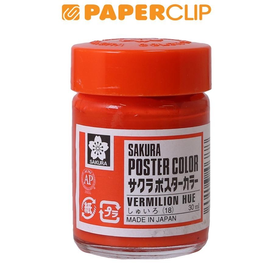 

POSTER COLOR SAKURA 30ML XPW30-018 VERMILION HUE