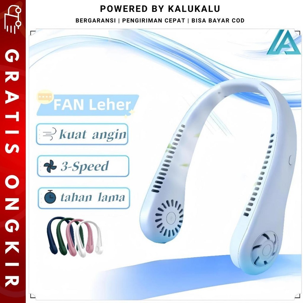 

FAN Kipas Leher Mini USB Isi Ulang Perangkat Listrik Penyesuaian Angin 3-kecepatan Perangkat Listrik Kipas Leher Mini FAN001 Plastik