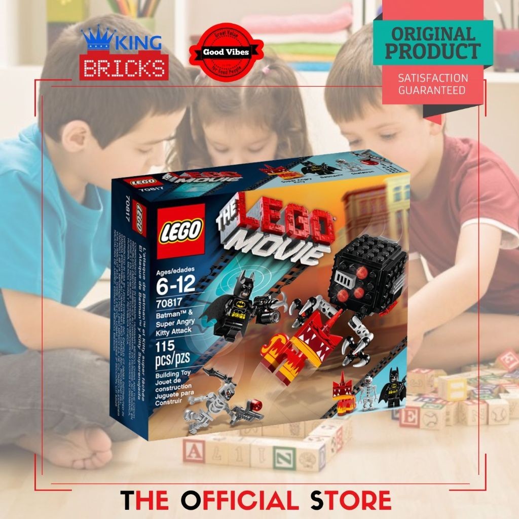 KingToys88 Mainan LEGO Original MOVIE 70817 Batman And Super Angry Kitty Attack - Mainan Anak Edukas