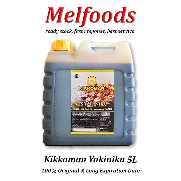 

Kikkoman Yakiniku Sauce HALAL 5L – Saus Daging Khas Jepang