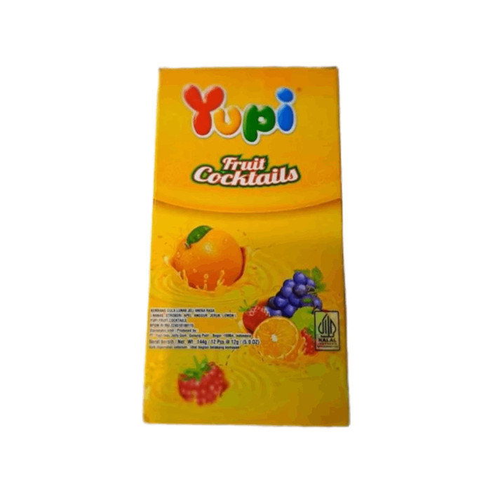 

Permen Gummy Yupi Fruit Cocktails 12g Isi 12pcs Cemilan Murah dan Enak