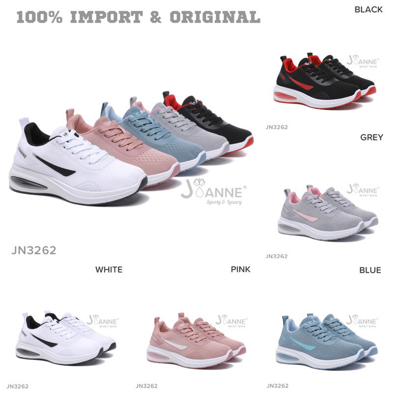 PROMO [ORIGINAL] JOANNE Sport Sneakers Shoes Sepatu Wanita #JN3262
