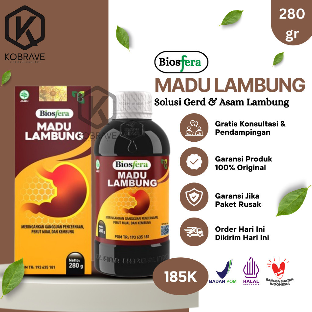 

BIOSFERA Madu Biomaag Biomag Obat Herbal Asam Lambung Original Madu Bio Maag Kronis Gerd Gangguan Pencernaan