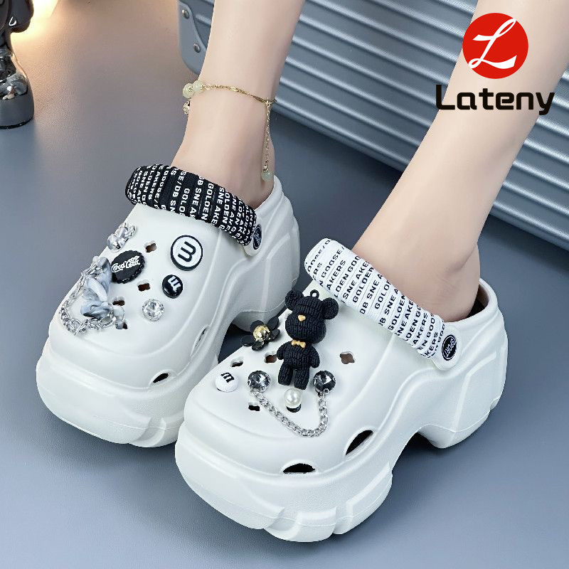 Lateny Sandal Baim EVA Rubber Wanita Import Fuji Bahan Sandal Rubber