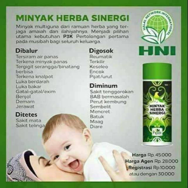 

Minyak herba sinergi halal MHS HPAI - PROMO HNI