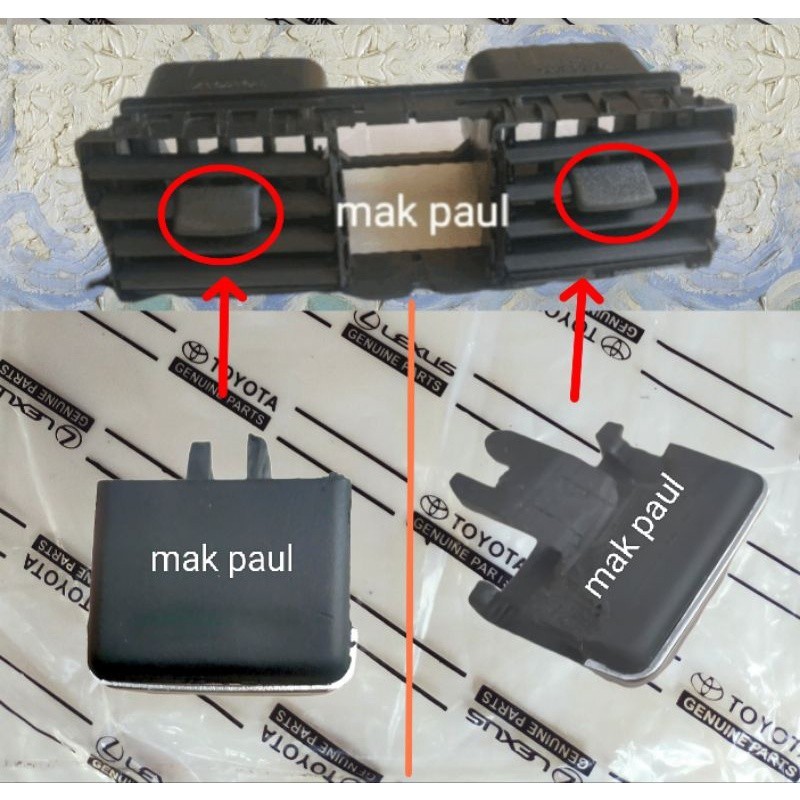 tuas kisi kisi ac NEW VIOS gen2 2007 - 2013 DLL ORIGINAL