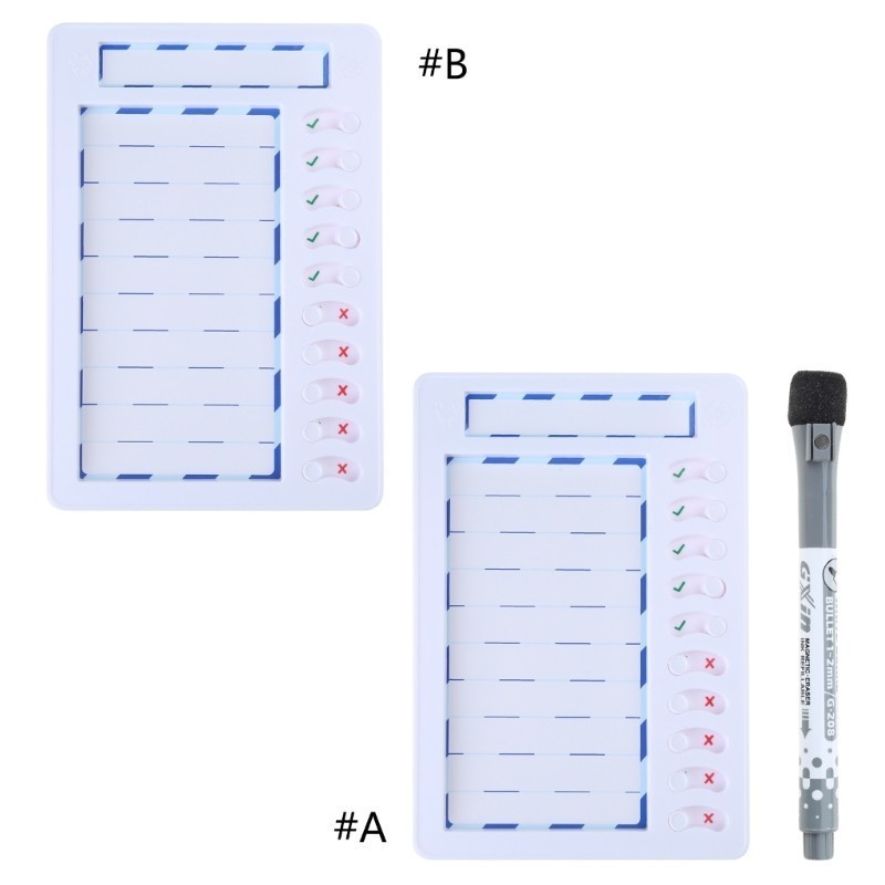 

Y1UB Reusable Memo Board for Kids, Checklist Chart with Pen Included