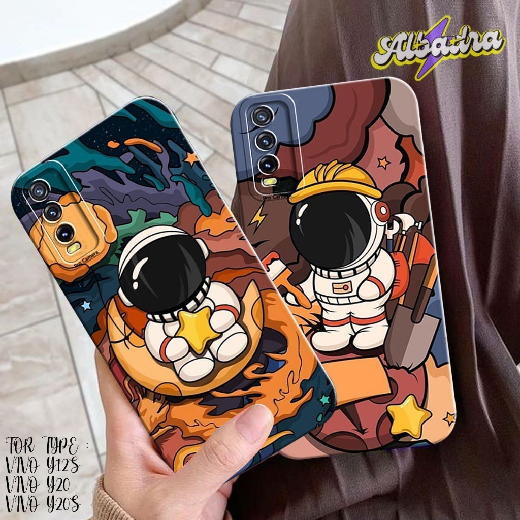 Softcase Vivo Y12s/Y20/Y20s/Y20i/Y20G Motif Astronouts Nasa - Case Luar Angkasa - Case Astronot - Ca