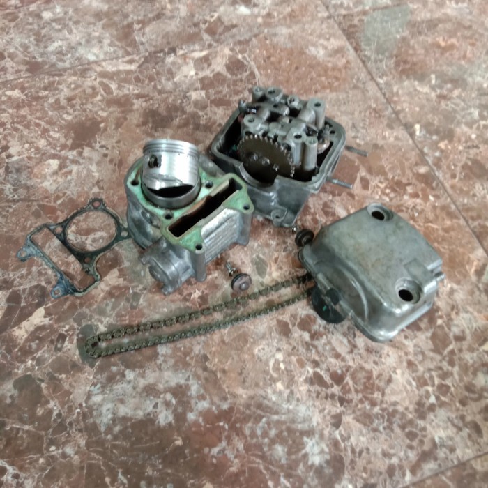 blok head pala busi blok seher beat karbu scoopy karbu ori copotan isi