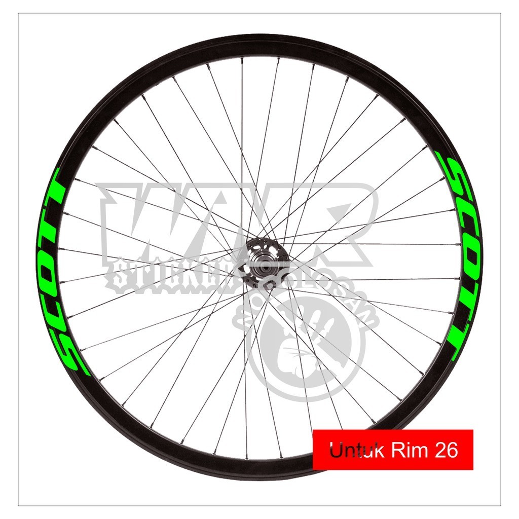 Sticker velg sepeda scott rim 26