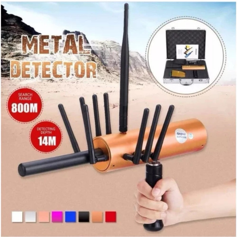 Metal Detector 10 Antenna High Sensitivity Silver Gold Detector AKS