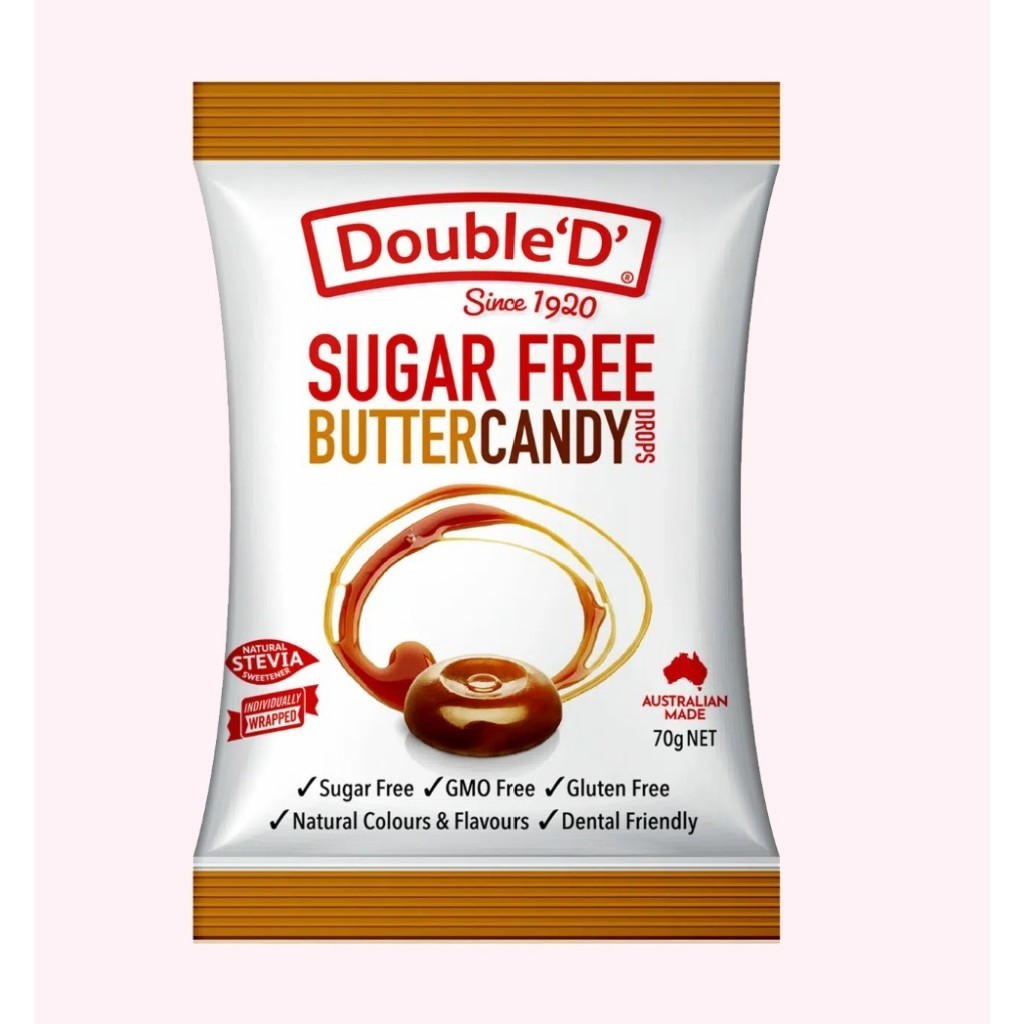 

DOUBLE D SUGAR FREE BUTTER CANDY 70G
