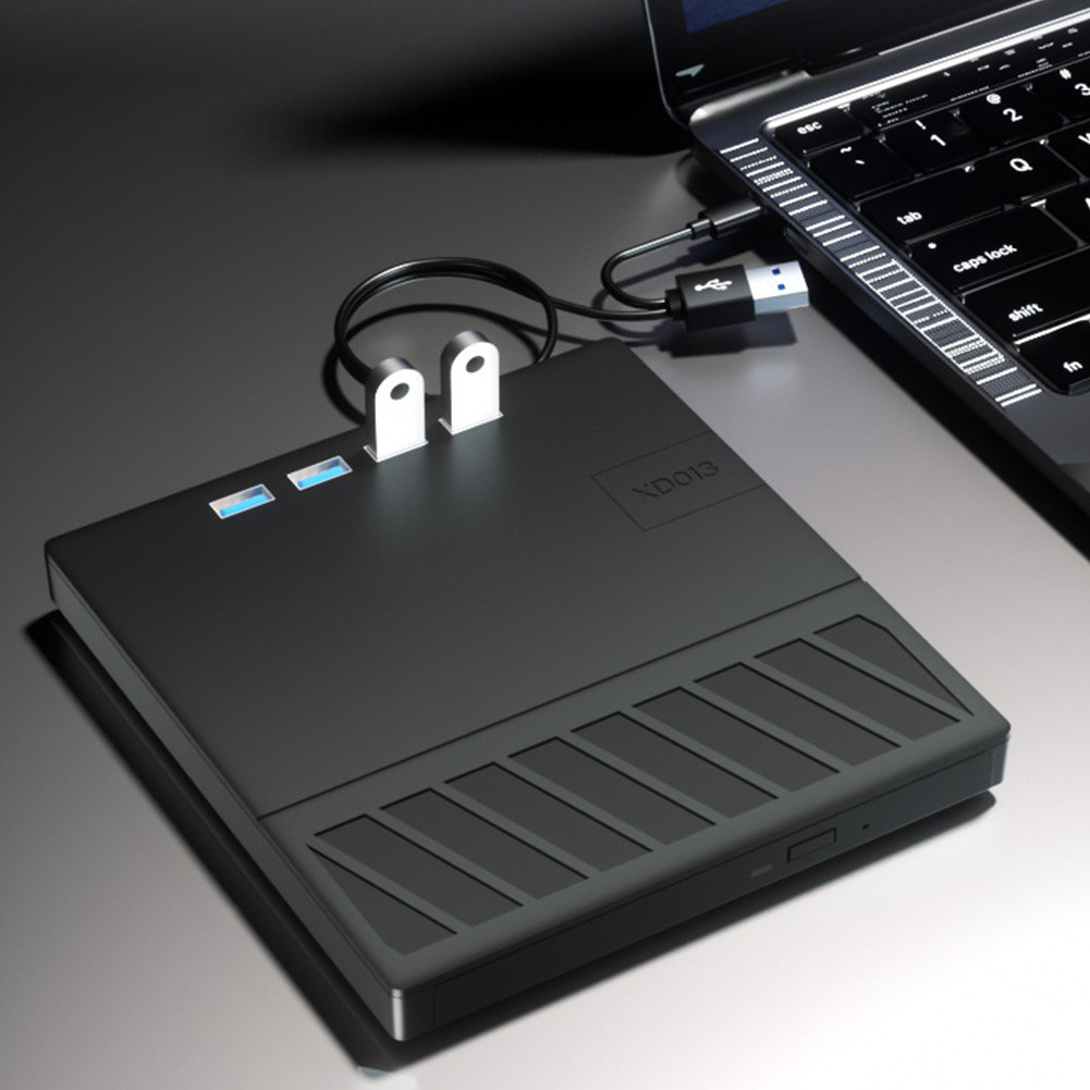 7 in 1 USB 3.0 Type C External CD DVD RW Optical Drive with SD/TF Port CD/DVD/BD -/+RW Player Burner