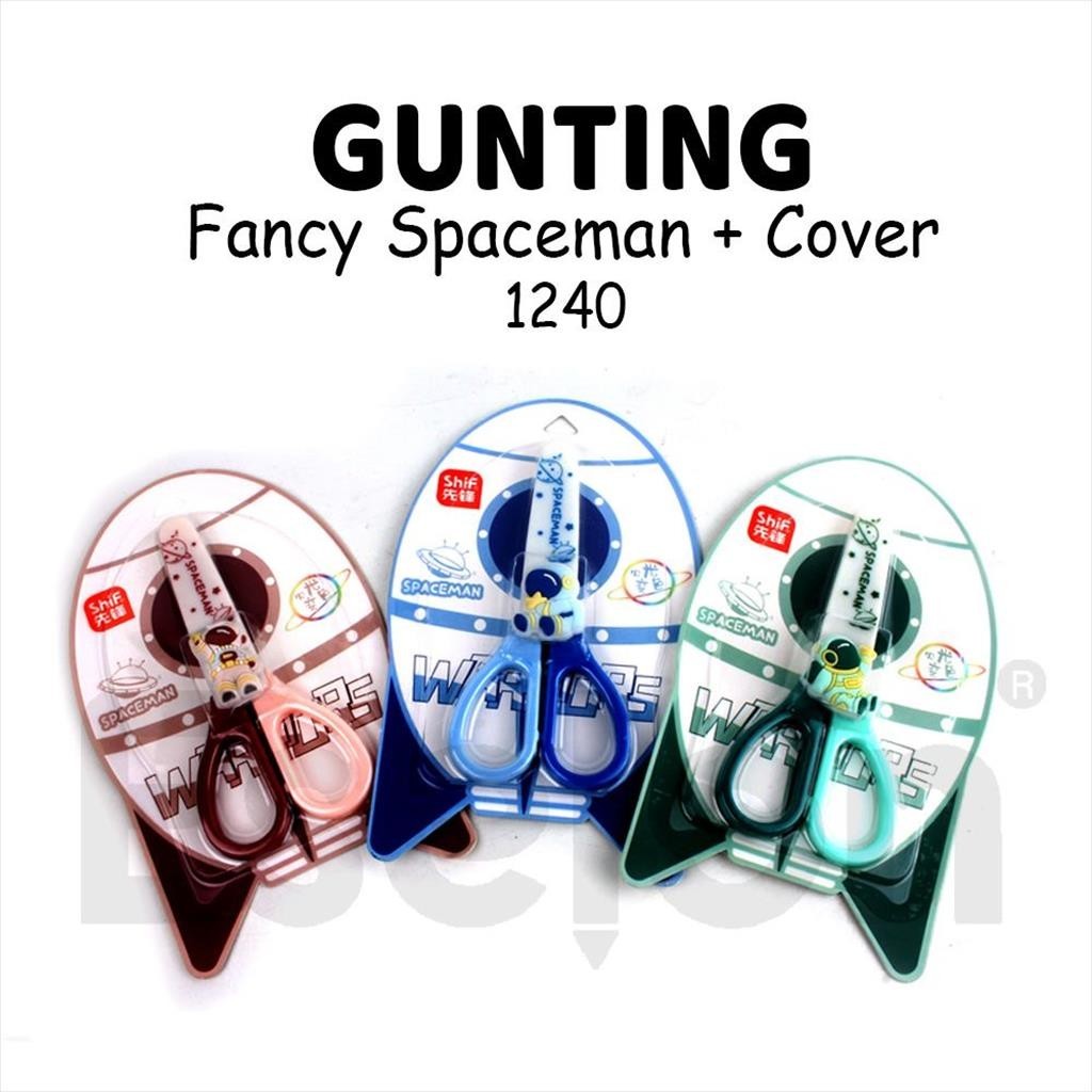 

[MaxMart] 1pcs Gunting Fancy Karakter Spaceman 1240 / Gunting + Tutup Fancy