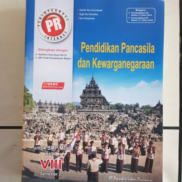 Buku PR PPkn Kelas 8 Semester 2 Revisi Intan Pariwara