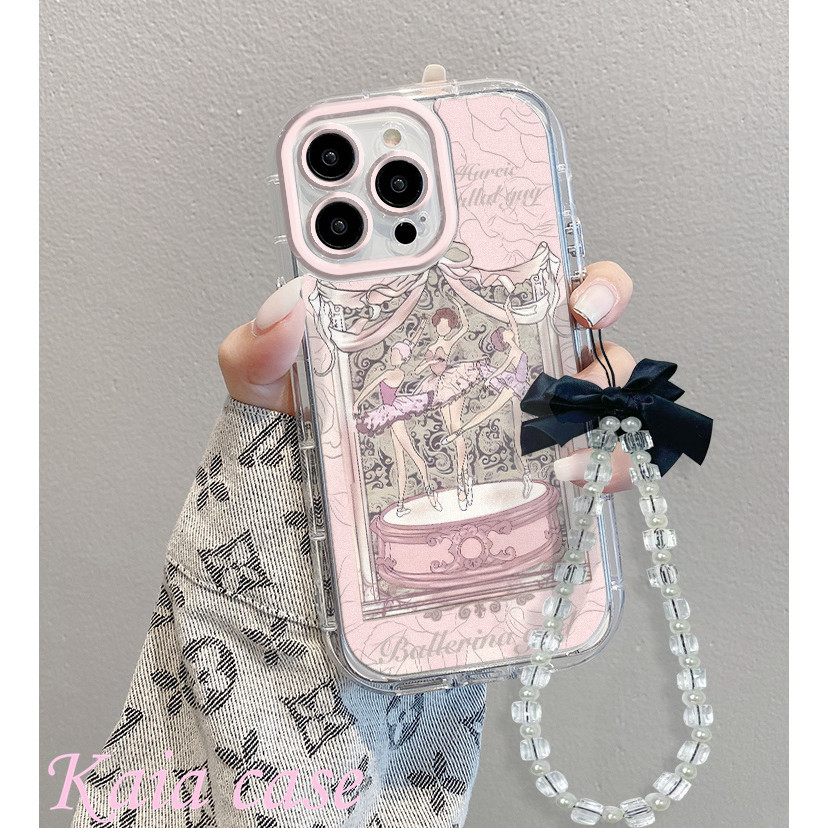 【Case+Gelang】case VIVO Gadis balerina dengan rantai busur Casing ponsel cocok untuk VIVO Y93NONE Y50