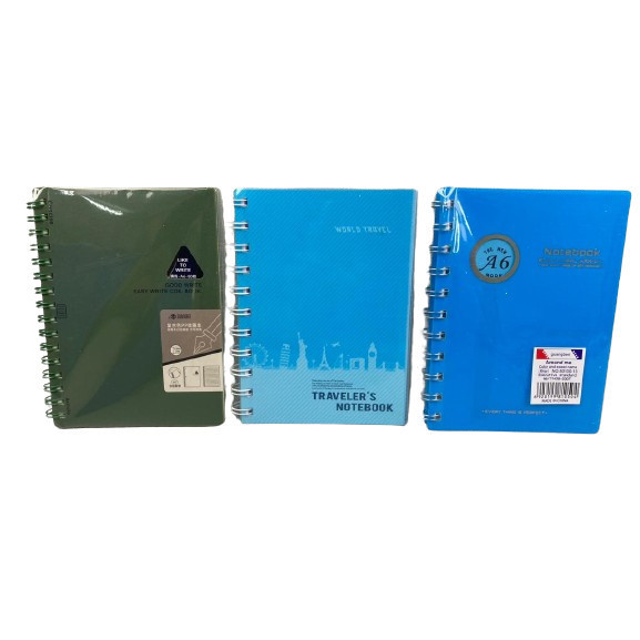 

Buku Catatan Ring Bergaris / Ruled Ringbook Diary A6 50100