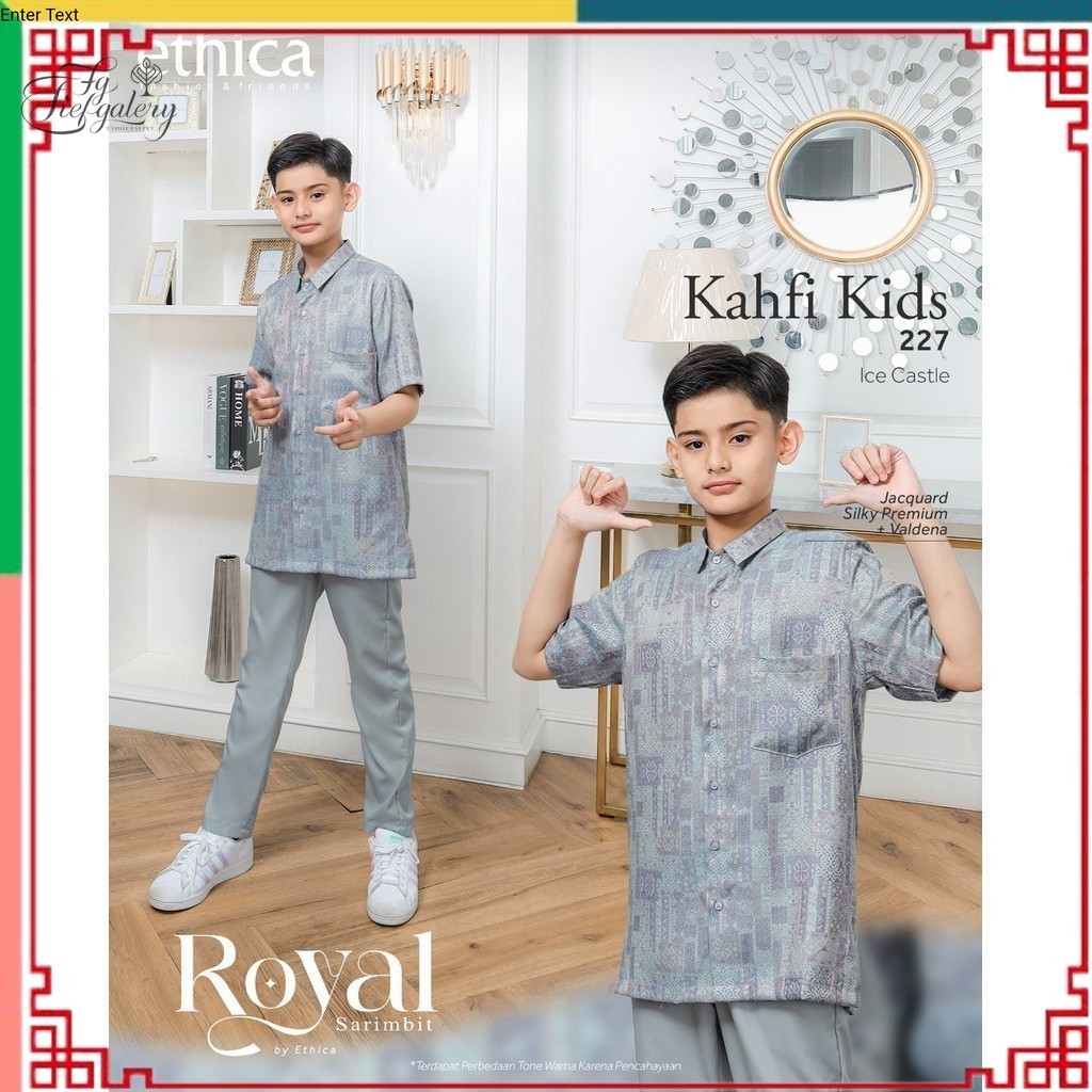 (Fg)ETHICA SEPLY TERBARU/ Koko Premium Anak Kahfi Kids 227 Baju Muslim By Ethica Original/Baju Koko 