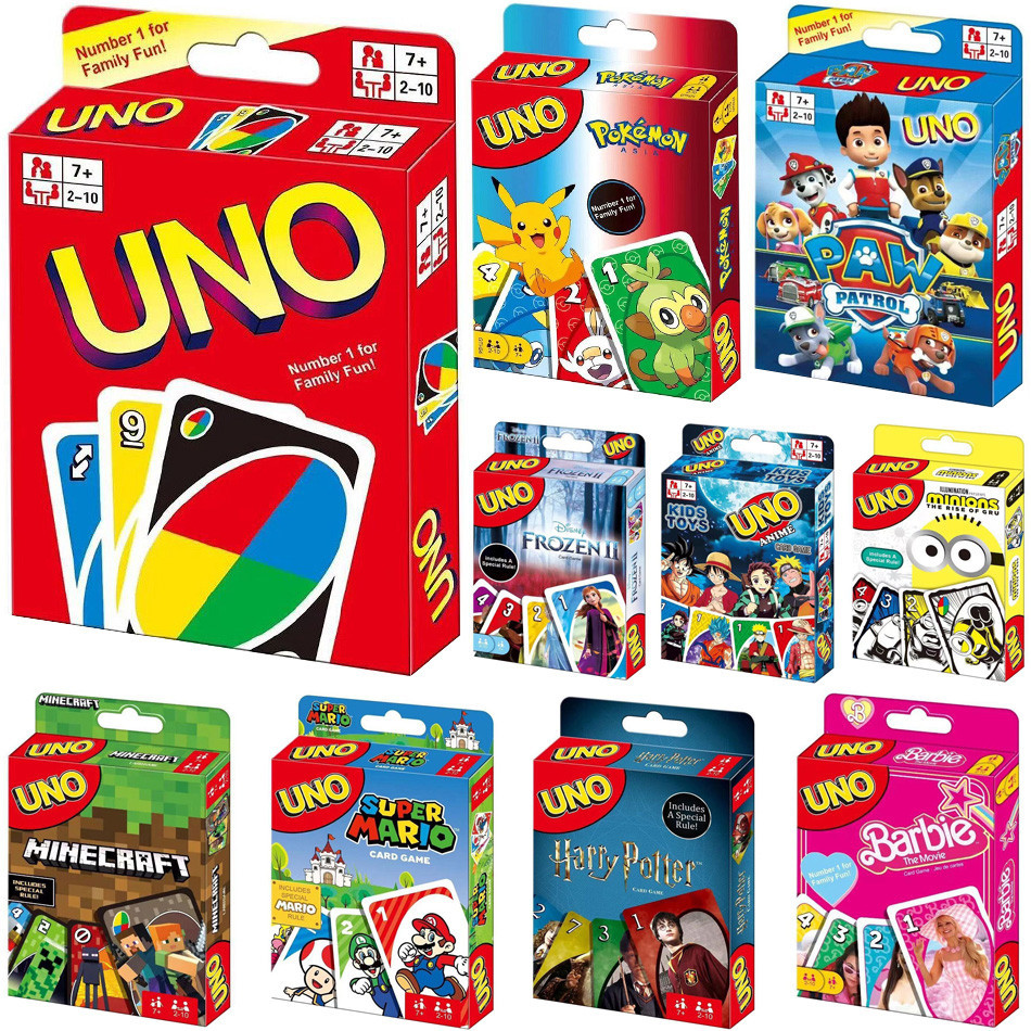 

ONE FLIP! Board Games UNO Cards Harry Narutos Super Mario Christmas Card Table Game Playing for Adults Kid Birthday Gift Toy AAA