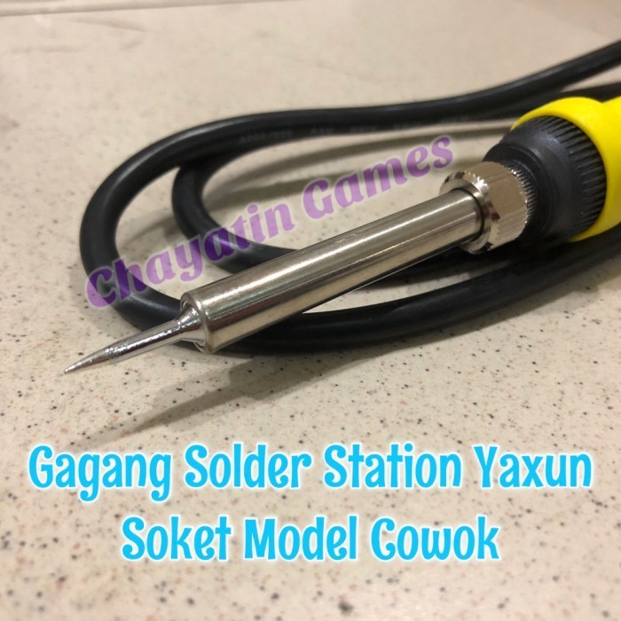 Gagang Solder Station Original Merk Yaxun Model Soket Cowok -AD87