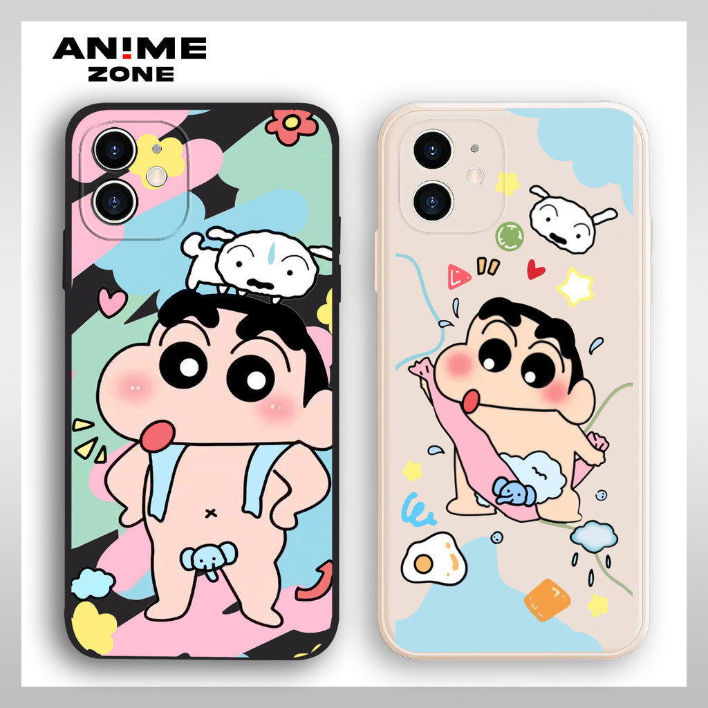 Softcase Vivo Y12 Y27 Y17S Y50 V15 AZ450 Shincan Cute Bath Premium Silicone Case HP Bergambar Anime