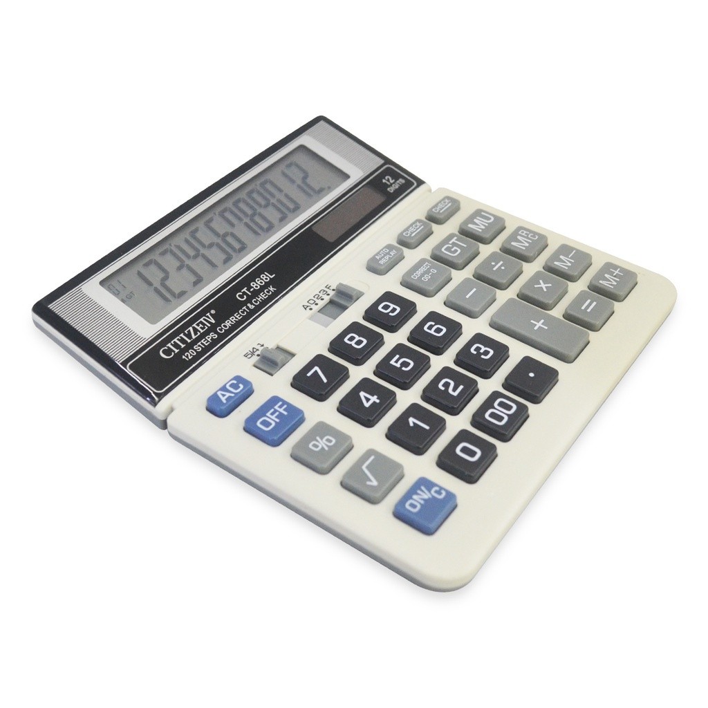 

Kalkulator Dagang Citizeiv CT-868L Calculator 12 Digits Mirip Citizen