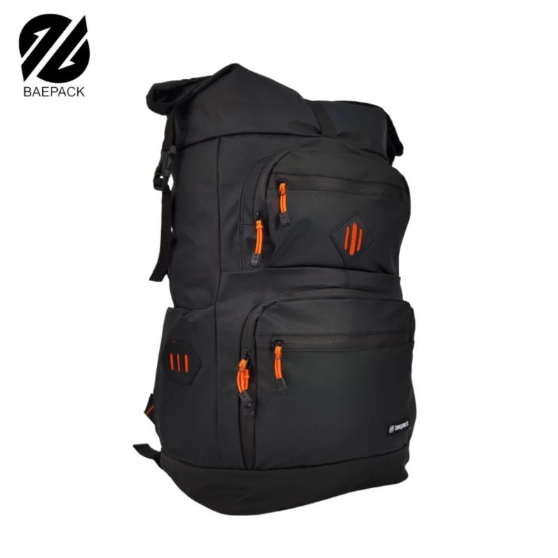 SWM-Tas Ransel Backpack Arthur Black 40L Waterproof Travelling Hiking Tas Baju Mudik Fungsional