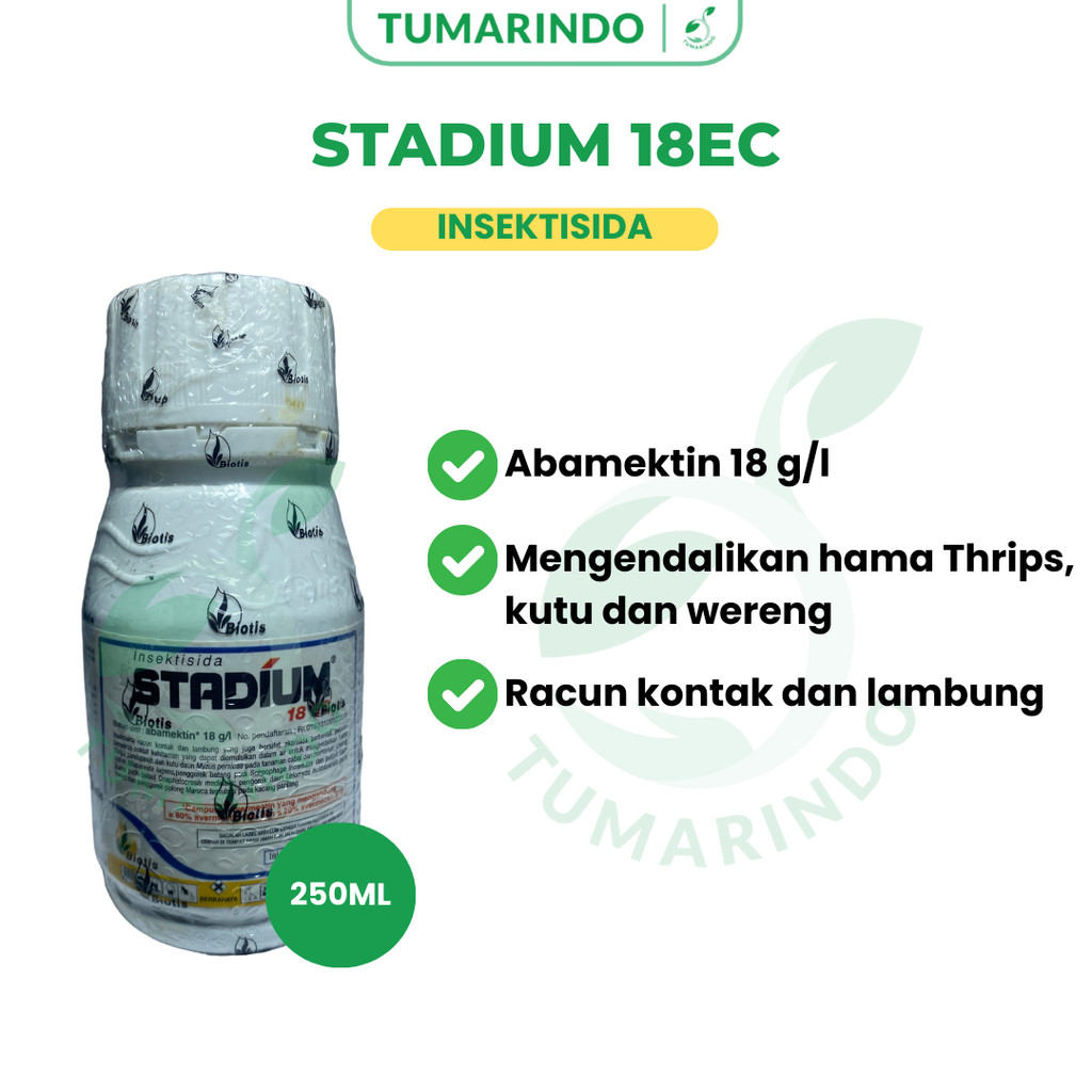 Stadium 18ec 250ml Abamektin Insektisida Mengendalikan Trips Wereng Kutu