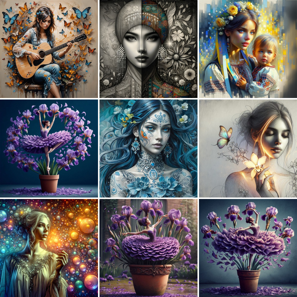 

Portrait Girl Iris Paint By Numbers For Adults Oil Paint Craft Kits For Adults Wall Decor Personalized Gift Ideas Wholesale HOT