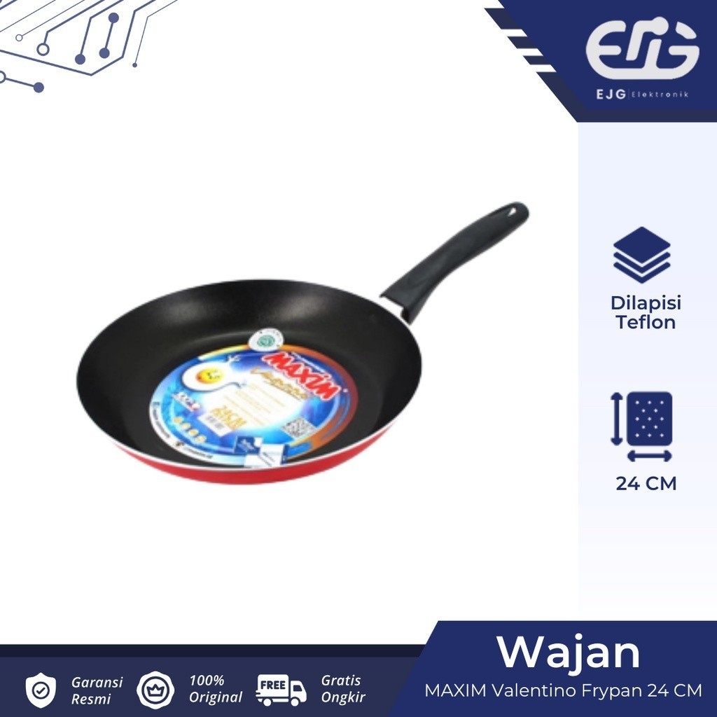 Wajan Frypan Teflon 24cm Maxim Valentino 24 cm