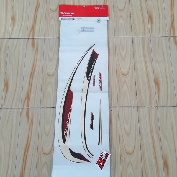 stripe grafik graphic sticker striping body bodi kiri original ori honda scoopy scopy fi stylish tah