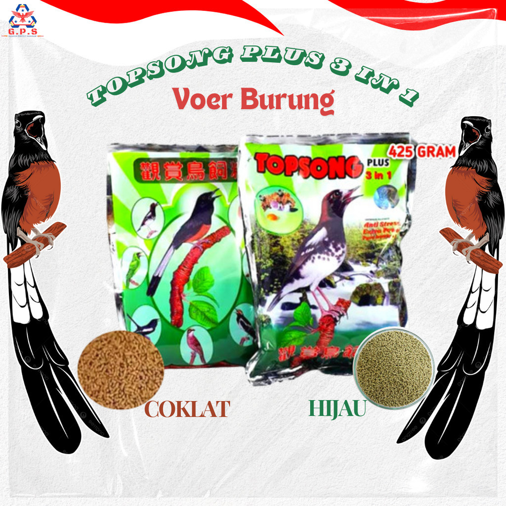 Topsong Pakan Burung Murai Kacer Jalak Cendet