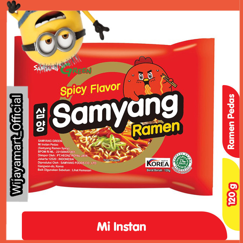 

Samyang Mi Instan Ramen Pedas 120 g