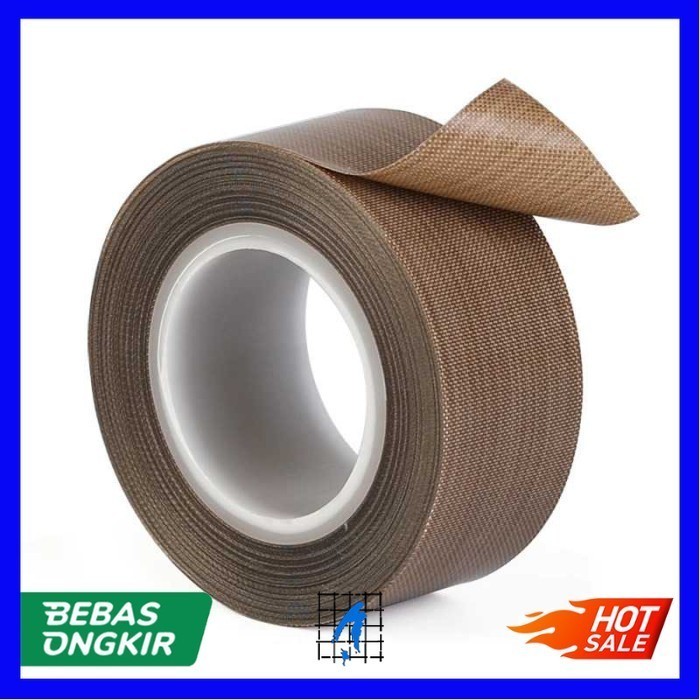 

Tape Lakban PTFE Heat High Temperature 10m x 0.13mm - 10MM