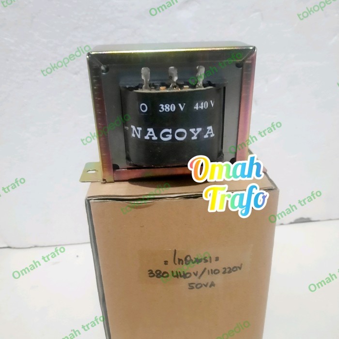 

trafo step down/up induksi 380 440v / 110 220v 50 va/watt model solder